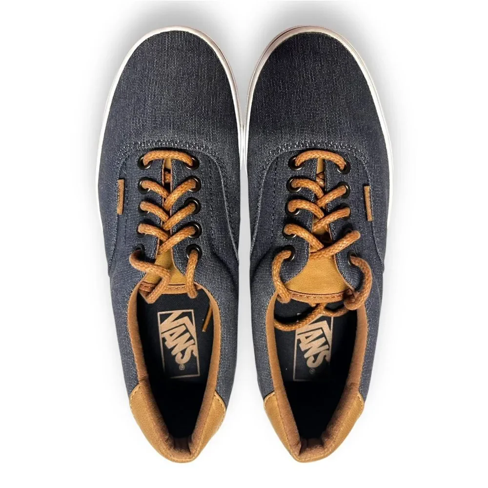 Vans Off The Wall Sneakers Denim Lace-Up Low Top  Mens 7 Womens 8.5
